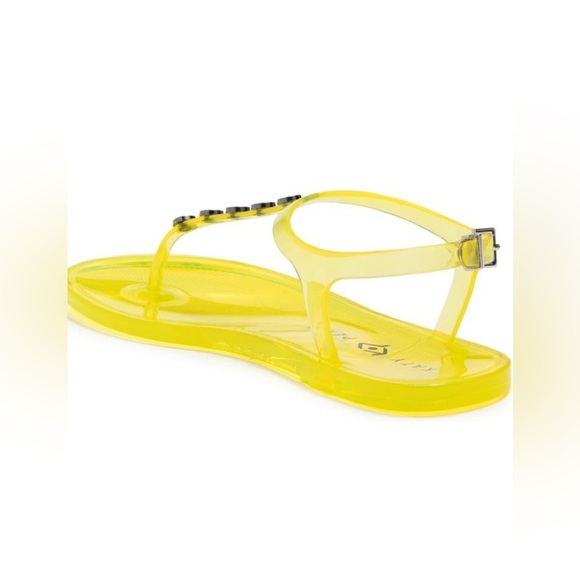 KATY PERRY yellow jelly studded sandals/ size 6 - Picture 4 of 15
